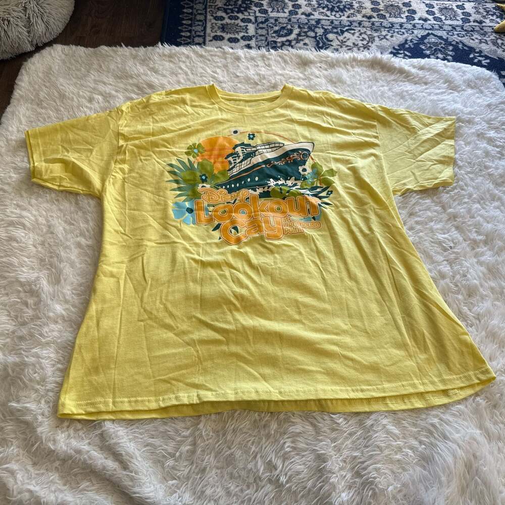 Disney Cruise Line Lookout Cay at Lighthouse Point Yellow T-Shirt